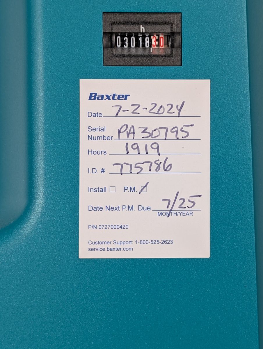 Baxter Prismaflex Ref 955792 CRRT Dialysis System w/ Prismaflo II/S Heater