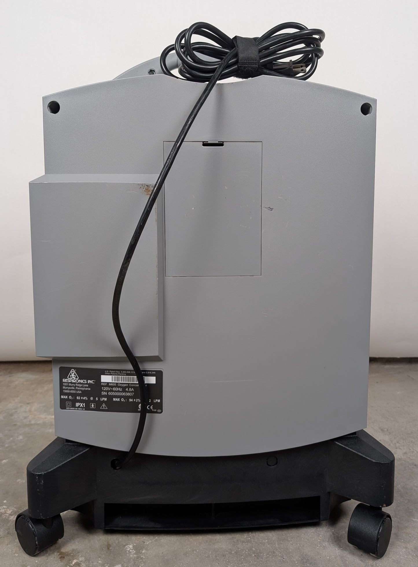 Respironics Millennium M605 Oxygen Concentrator 5LPM Medical Grade O2 Generator 9795 Hours