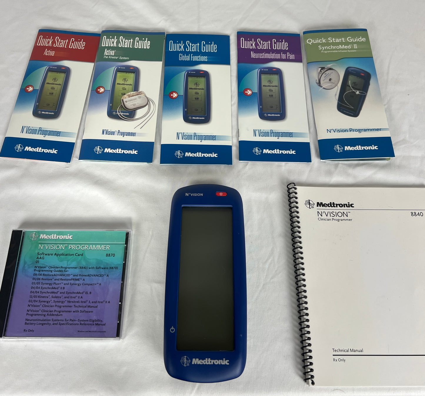 Medtronic N'Vision Clinician Programmer Model 8840 Complete System – Case & Accessories