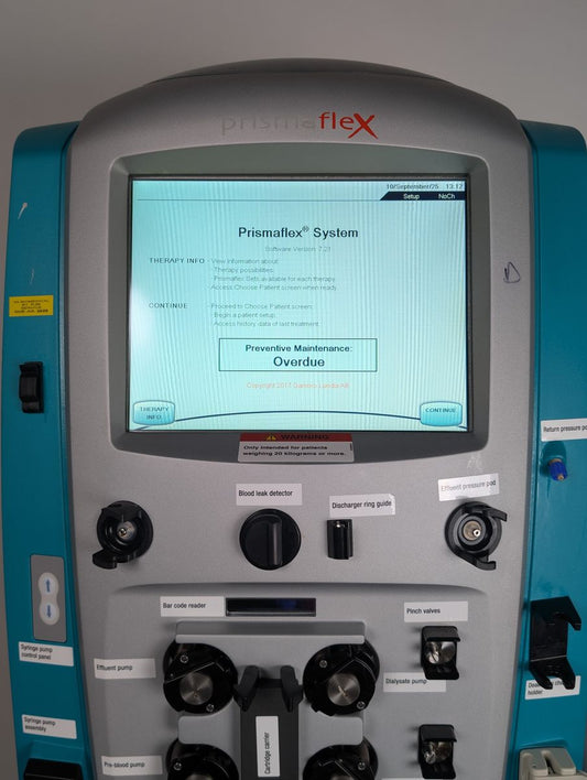 Baxter Prismaflex Ref 955792 CRRT Dialysis System w/ Prismaflo II/S Heater