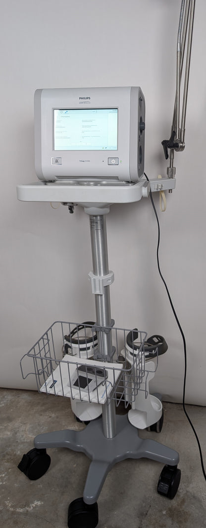 Philips Respironics Trilogy EV300 Ventilator - Complete System with Stand & Accessories
