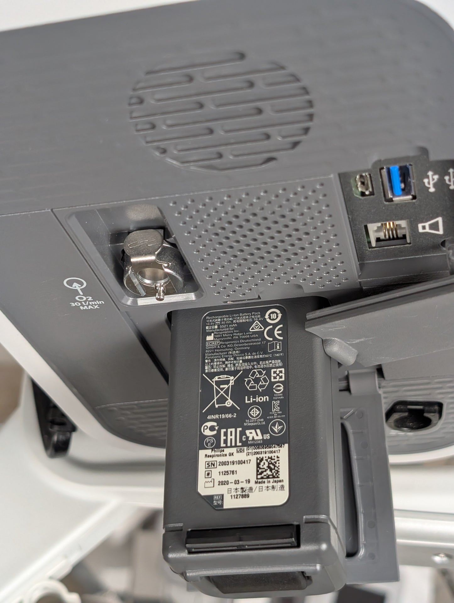 Philips Respironics Trilogy EV300 Ventilator - Complete System with Stand & Accessories