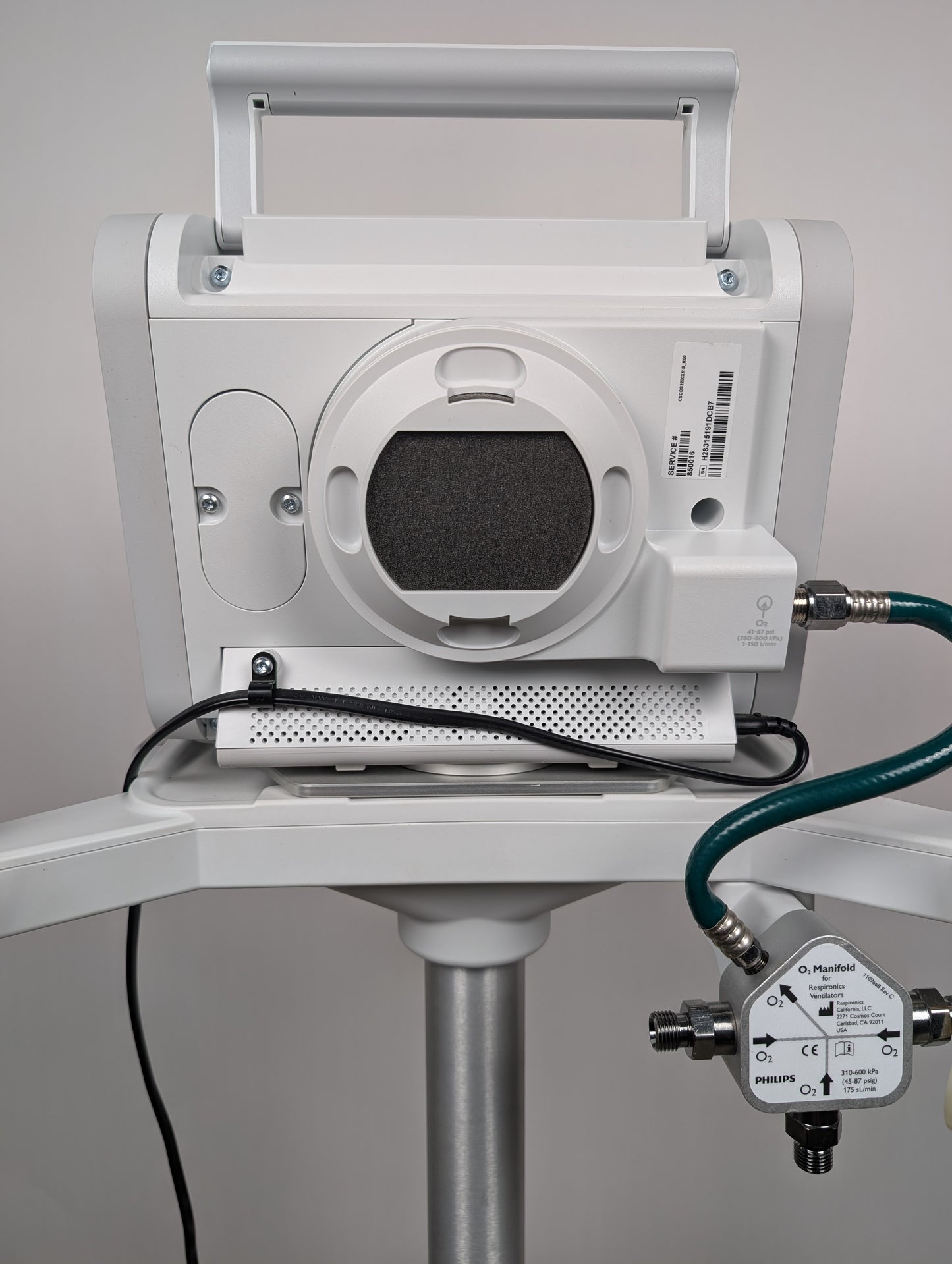 Philips Respironics Trilogy EV300 Ventilator - Complete System with Stand & Accessories