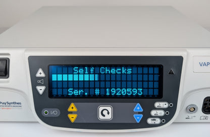 Digital display on a medical device with text and numbers