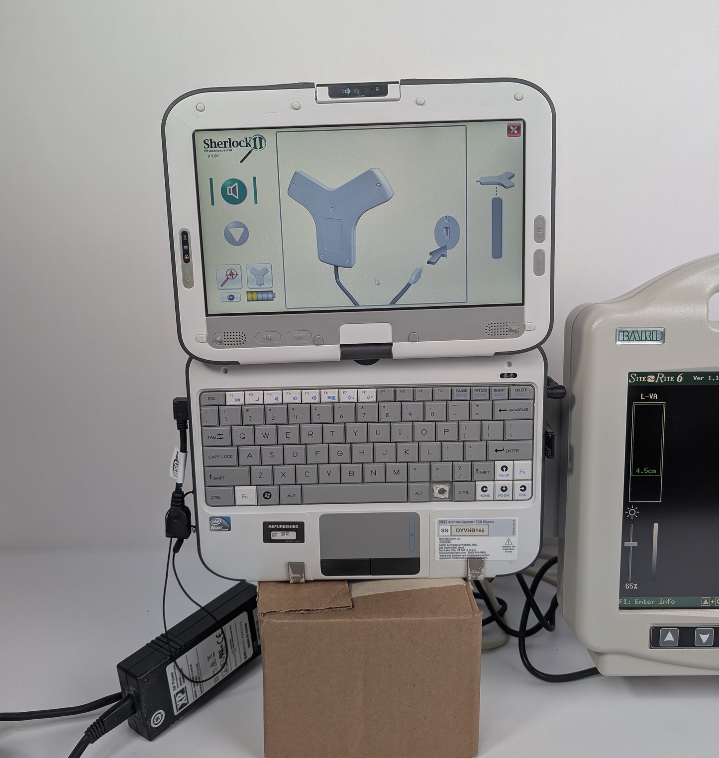 BARD Site-Rite 6 (9770066) Ultrasound System w/Tablet, Probe, and Power Unit