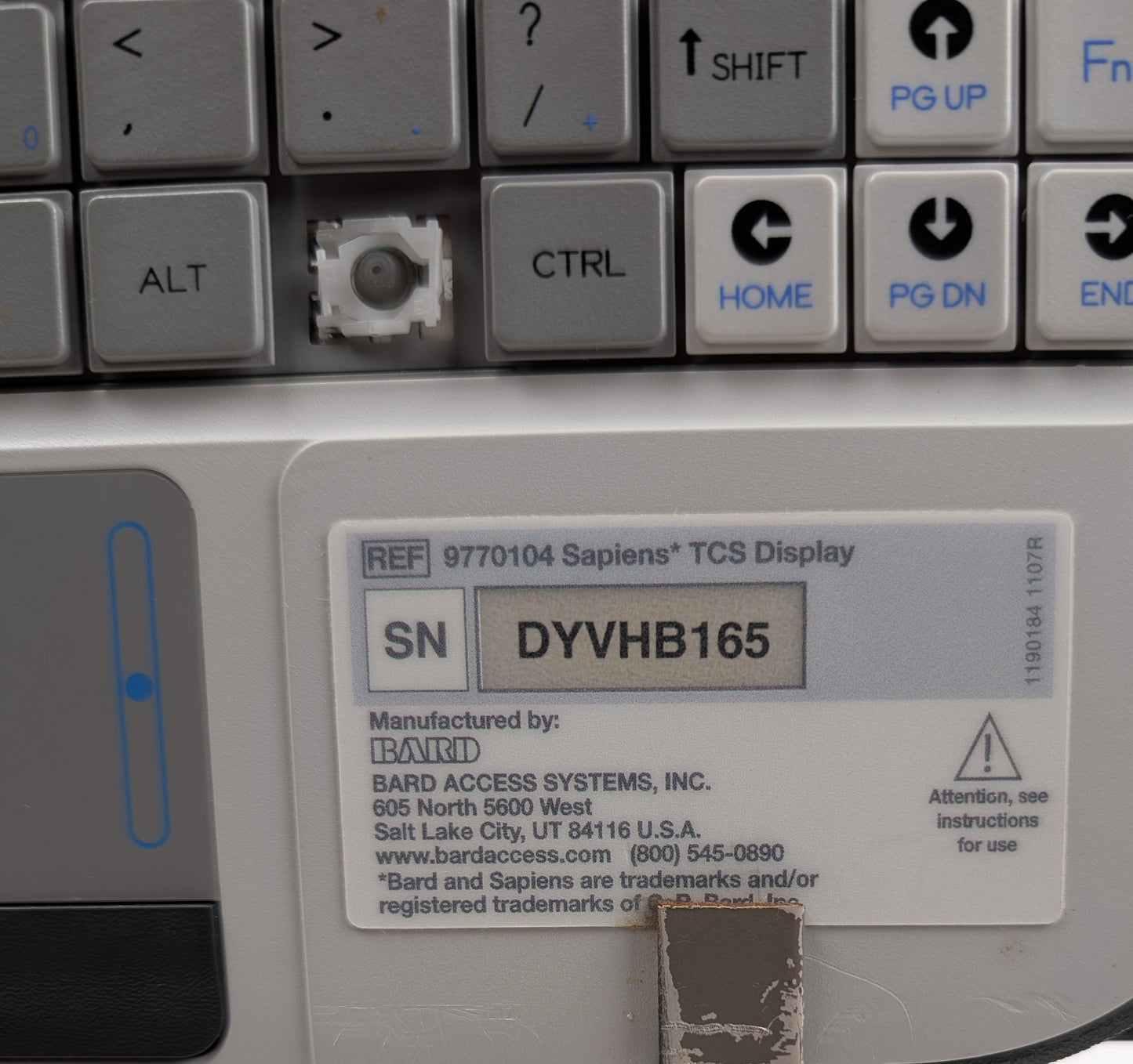 BARD Site-Rite 6 (9770066) Ultrasound System w/Tablet, Probe, and Power Unit