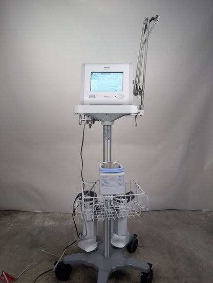 Philips Respironics Trilogy EV300 Ventilator - Complete System with Stand & Accessories