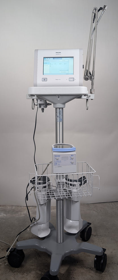 Philips Respironics Trilogy EV300 Ventilator - Complete System with Stand & Accessories