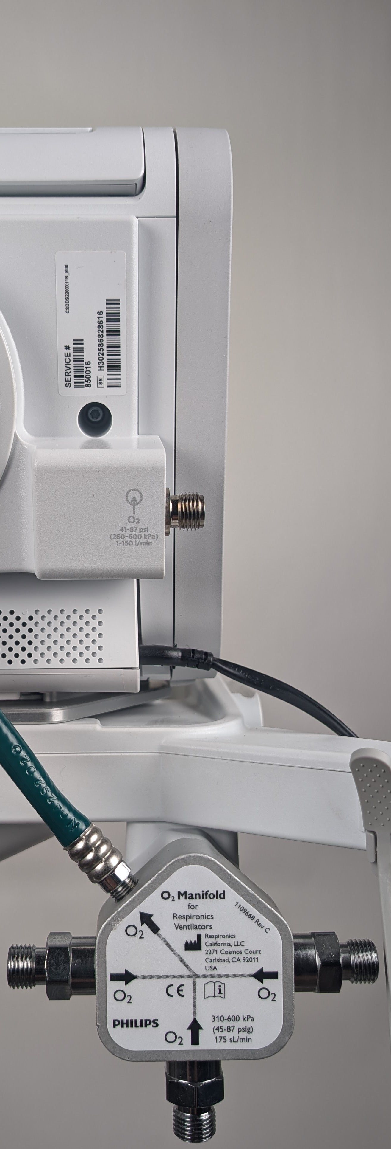 Philips Respironics Trilogy EV300 Ventilator - Complete System with Stand & Accessories