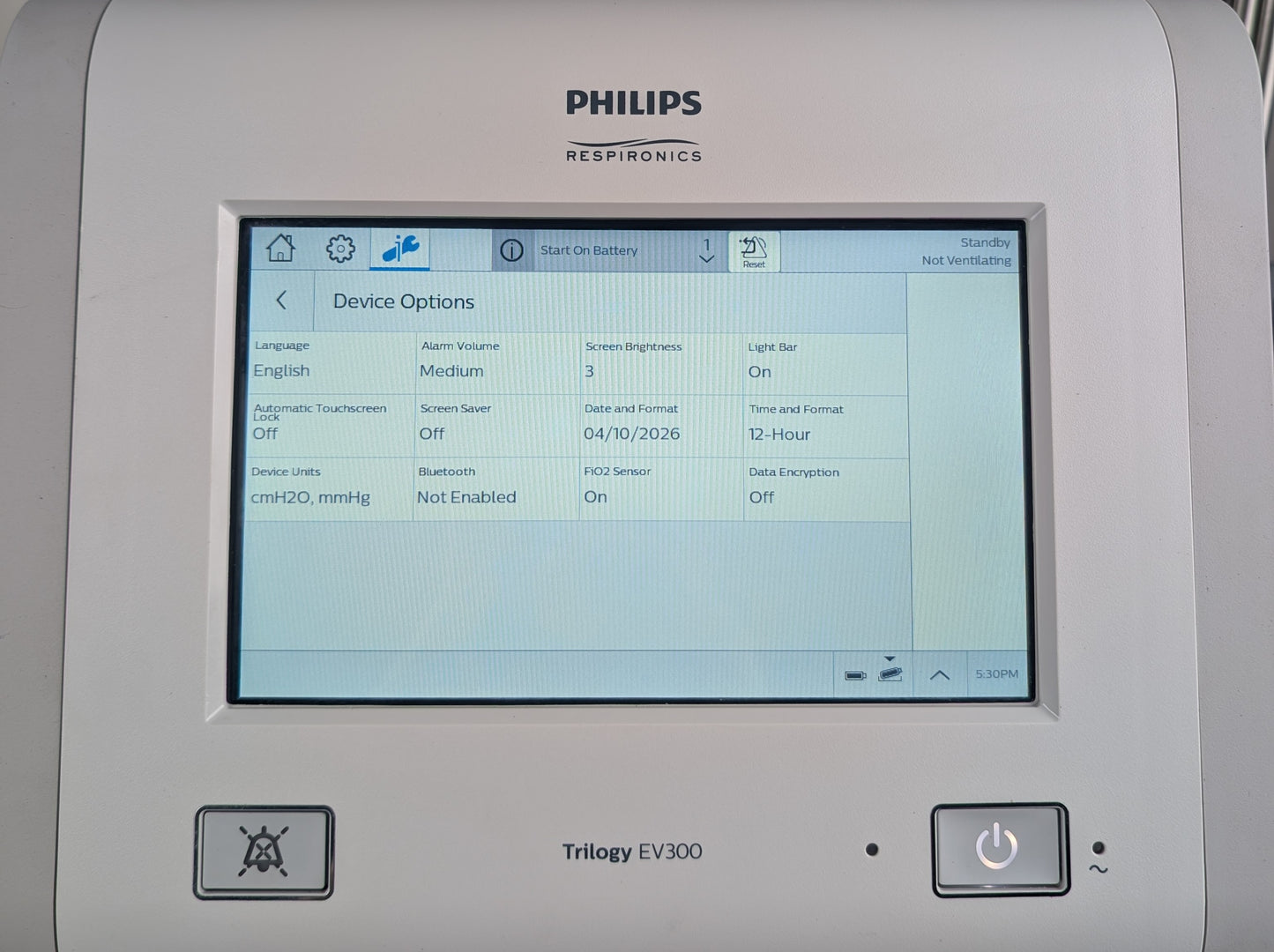 Philips Respironics Trilogy EV300 Ventilator - Complete System with Stand & Accessories