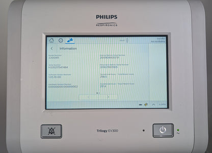 Philips Respironics Trilogy EV300 Ventilator - Complete System with Stand & Accessories