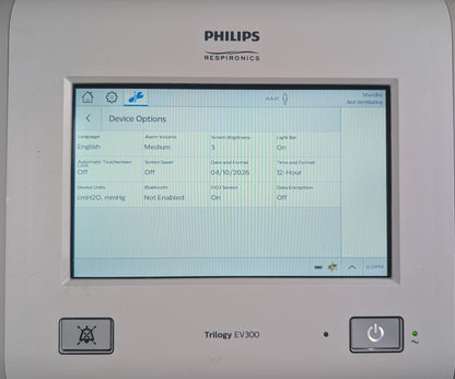 Philips Respironics Trilogy EV300 Ventilator - Complete System with Stand & Accessories