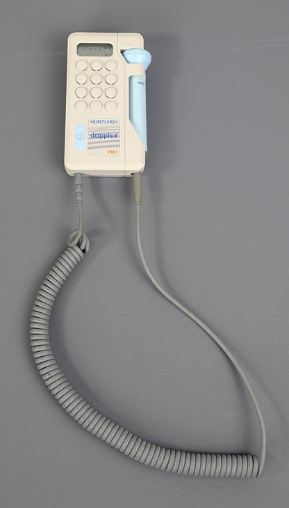 Huntleigh Dopplex FD1 Plus Fetal Doppler with Fixed 2 MHz Probe – Powers On & Functional