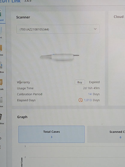 Medit i700 Intraoral Scanner Handpiece – Tested, Low Hours, No Tip