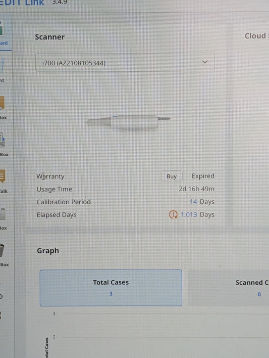 Medit i700 Intraoral Scanner Handpiece – Tested, Low Hours, No Tip