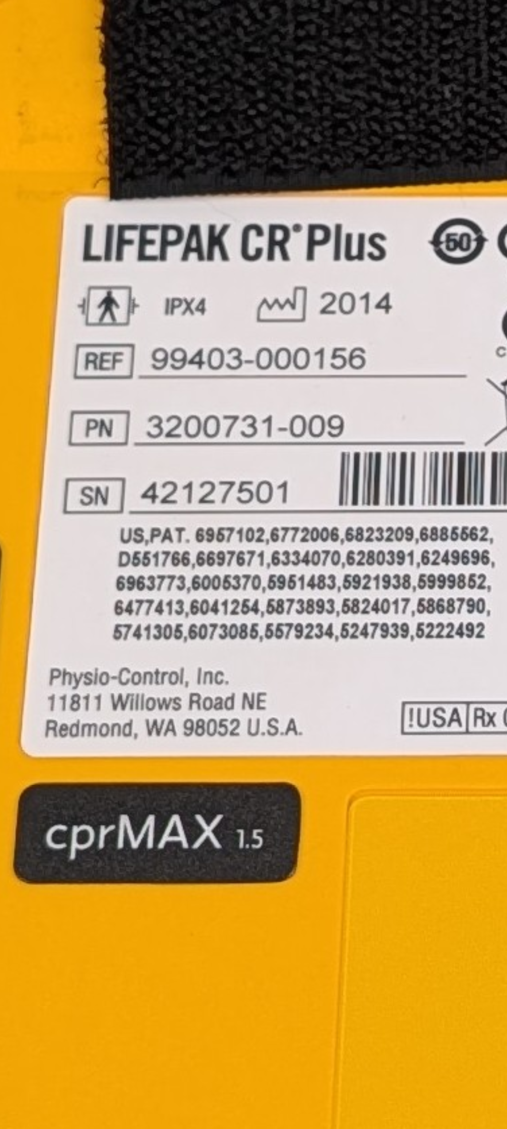 Physio-Control LIFEPAK CR Plus AED Defibrillator Case Accessories